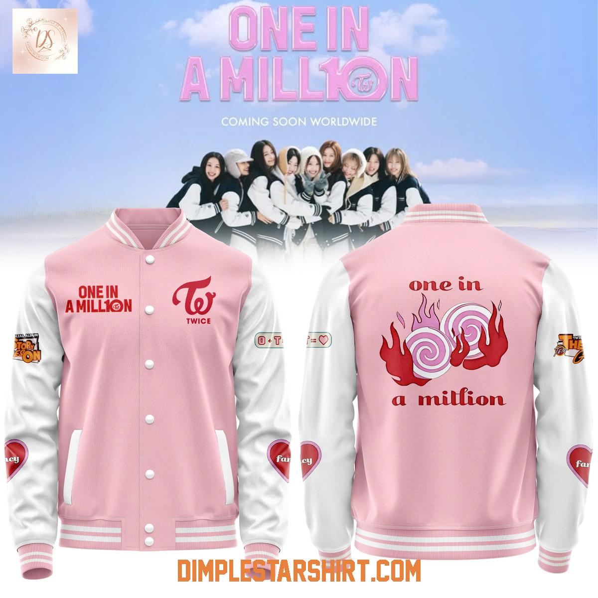 Twice One In A Million 10th Anniversary Baseball Jacket Twice One In A Million 10th Anniversary Baseball Jacket