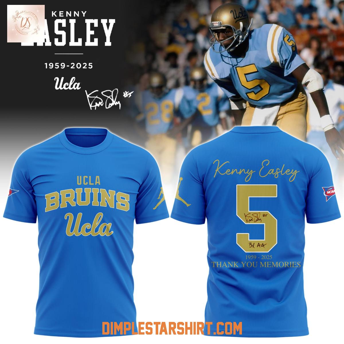UCLA Bruins Kenny Easley Memories Shirt UCLA Bruins Kenny Easley Memories Shirt