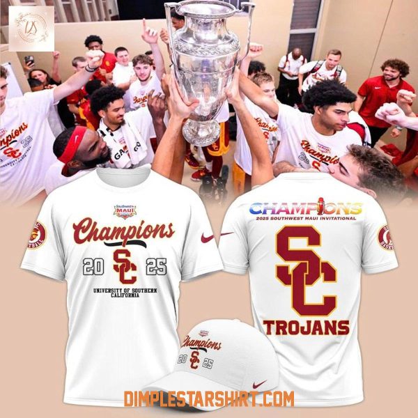 USC Men's Basketball 2025 Maui Invitational Champions Hoodie Shirt