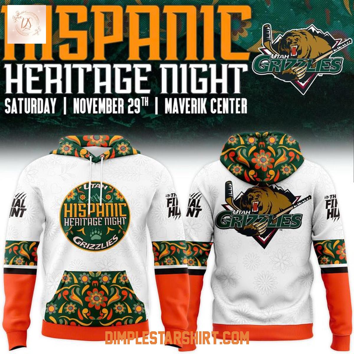 Utah Grizzlies Hispanic Heritage 2025 Night Hoodie Shirt Utah Grizzlies Hispanic Heritage 2025 Night Hoodie Shirt