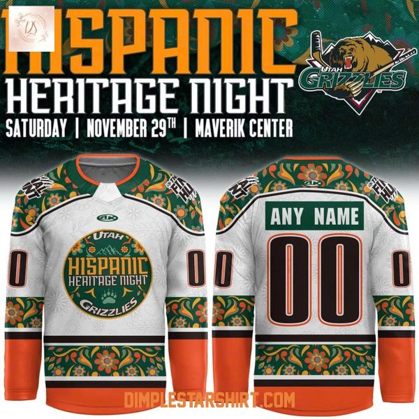 Utah Grizzlies Hispanic Heritage Night 2025 Jersey