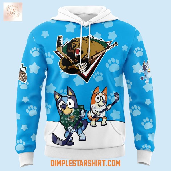 Utah Grizzlies x Bluey Season 2025 26 Hoodie Shirt