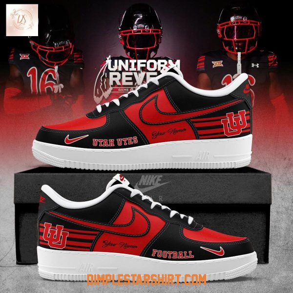 Utah Utes Black Throwbacks Air Force 1 Shoes