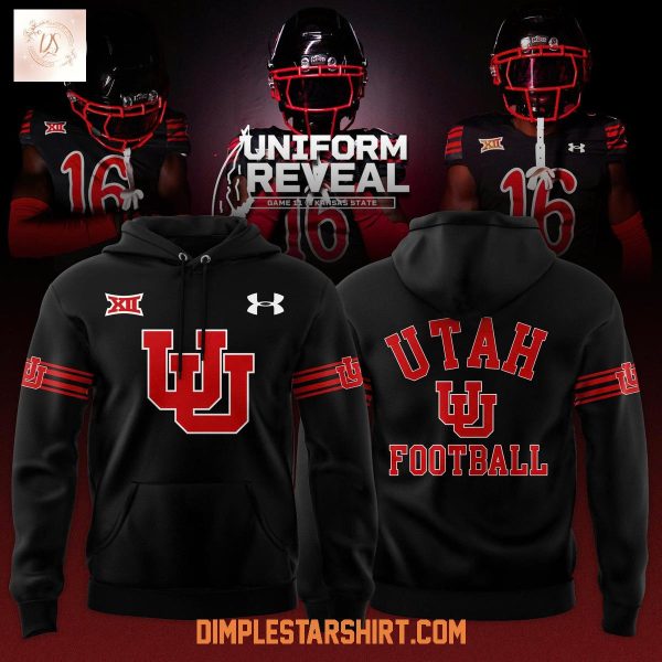 Utah Utes Black Throwbacks Uniform Reveal Hoodie