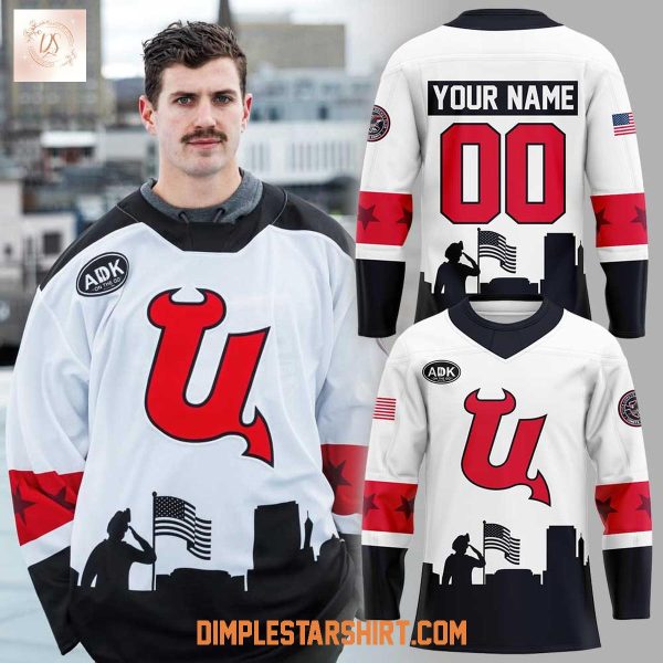 Utica Comets Veterans Day Uniform 2025 Hockey Jersey