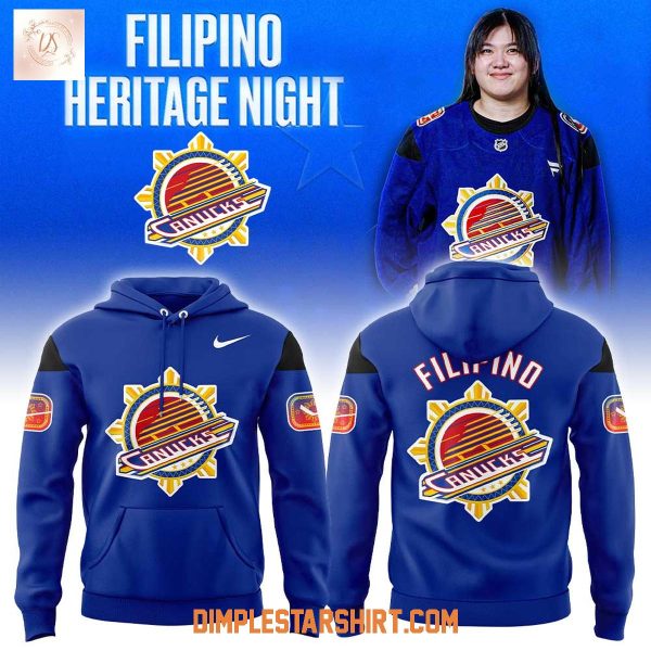 Vancouver Canucks Filipino Heritage Night Hoodie T-Shirt