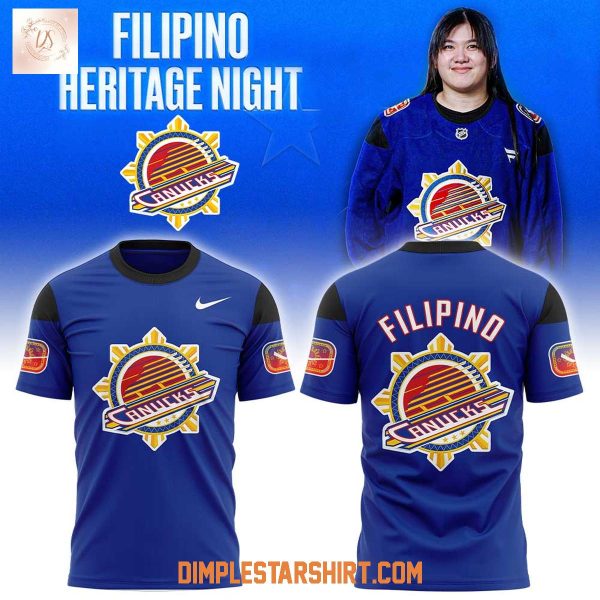 Vancouver Canucks Filipino Heritage Night Hoodie T Shirt