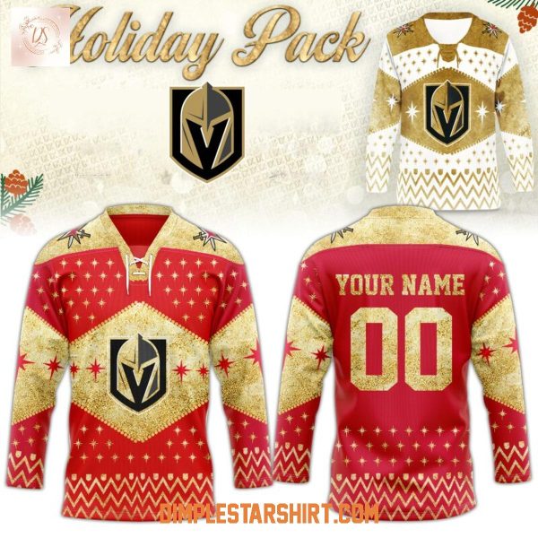 Vegas Golden Knight Christmas Holiday Sweater Jersey