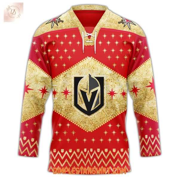 Vegas Golden Knight Christmas Holiday Sweater Jersey