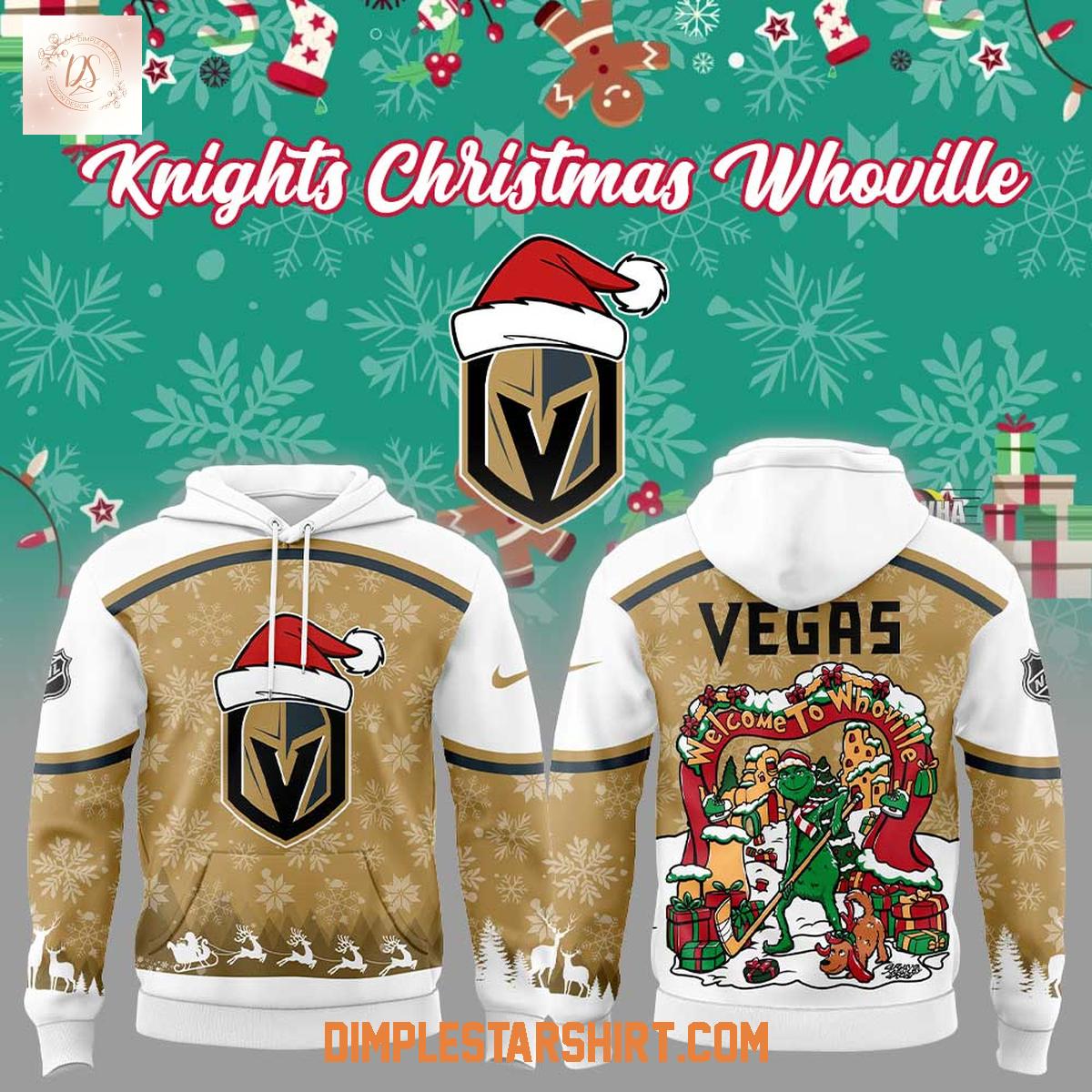 Vegas Golden Knights Christmas Welcome To Whoville Hoodie T-Shirt Vegas Golden Knights Christmas Welcome To Whoville Hoodie T-Shirt