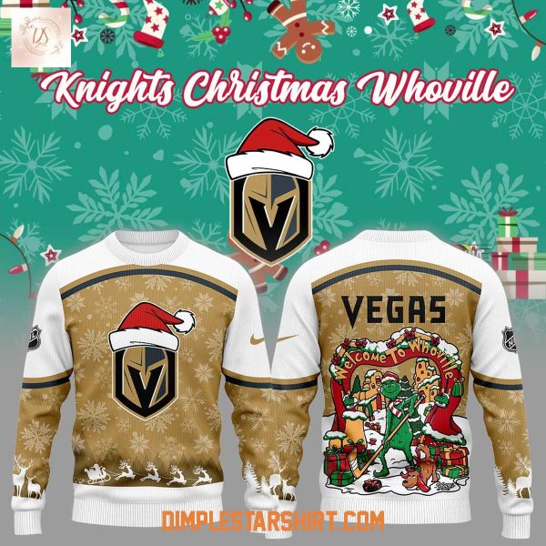 Vegas Golden Knights Christmas Whoville Ugly Sweater