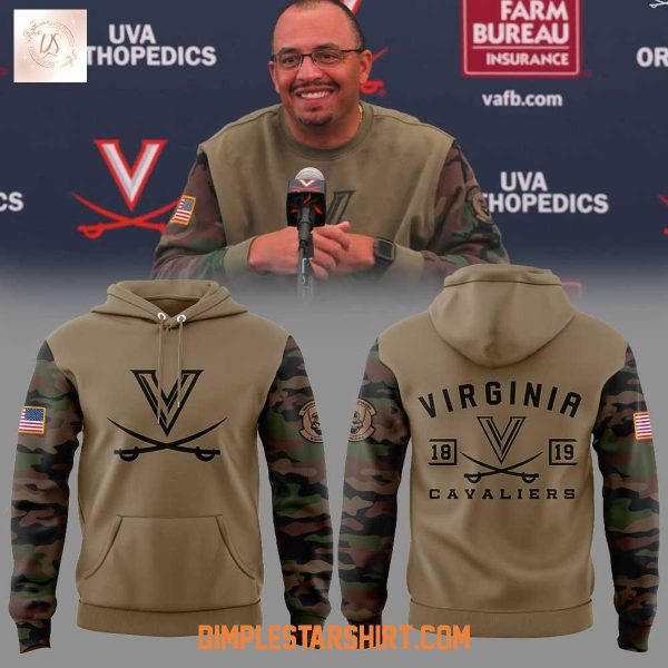 Virginia Cavaliers Coach Tony Elliott Military Appreciation Hoodie Shirt