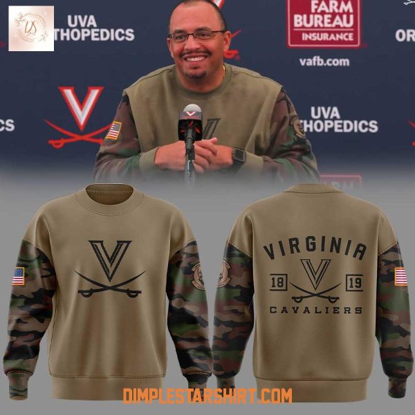 Virginia Cavaliers Coach Tony Elliott Military Appreciation Hoodie Shirt