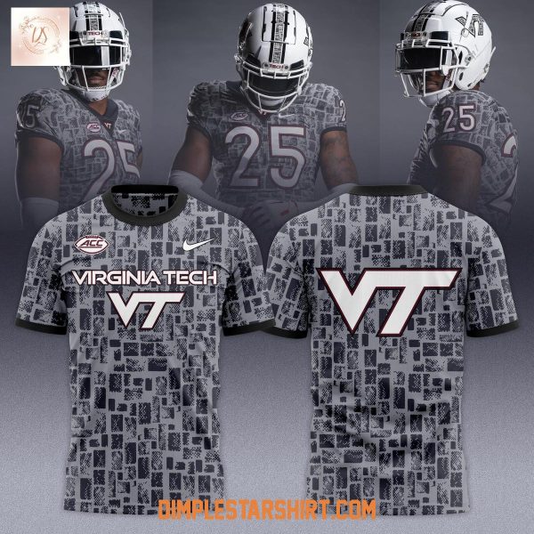 Virginia Tech Hokies 2025 Gray Camo Hoodie Shirt