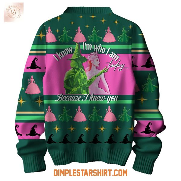 Wicked For Good I Know I'm Who I Am Today Ugly Sweater