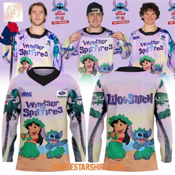 Windsor Spitfires x Lilo & Stitch Hockey Jersey