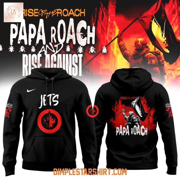 Winnipeg Jets x Papa Roach Rise Of The Roach Tour 2025 Hoodie Shirt
