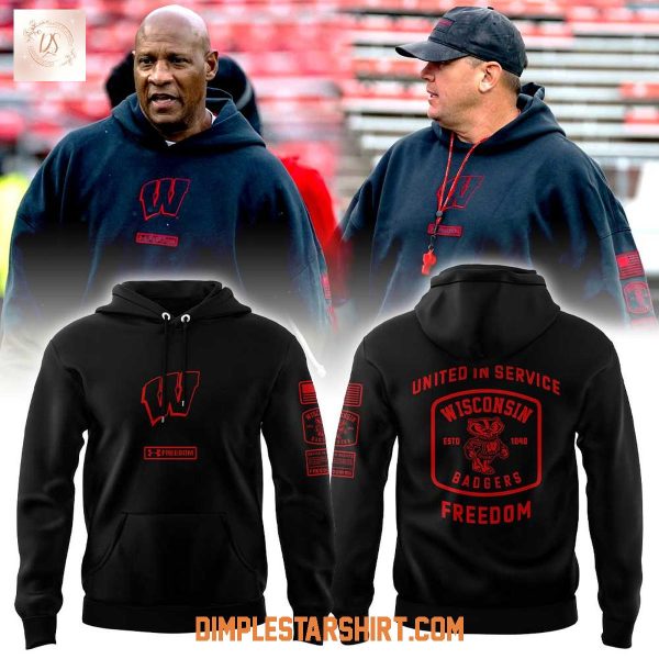 Wisconsin Badgers Freedom UAF Hoodie Shirt