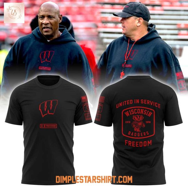 Wisconsin Badgers Freedom UAF Hoodie Shirt