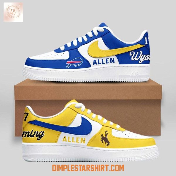 Wyoming Cowboys x Buffalo Bills Josh Allen Air Force 1 Shoes