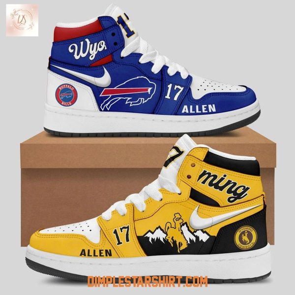 Wyoming Cowboys x Buffalo Bills Josh Allen Air Jordan 1 Shoes