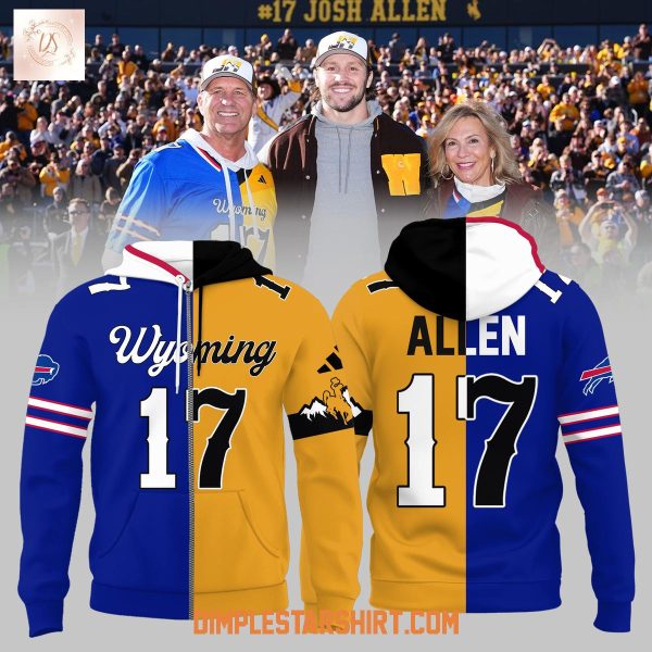 Wyoming Cowboys x Buffalo Bills Josh Allen Hoodie Shirt