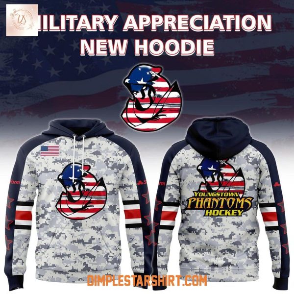 Youngstown Phantoms Military Appreciation Night 2025 Hoodie Shirt