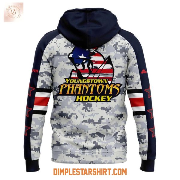 Youngstown Phantoms Military Appreciation Night 2025 Hoodie Shirt