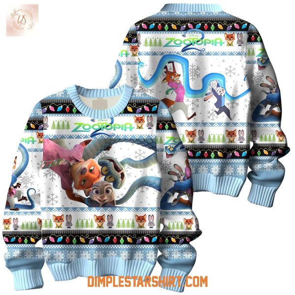 ZooTopia 2 All I Want Christmas For You Ugly Sweater