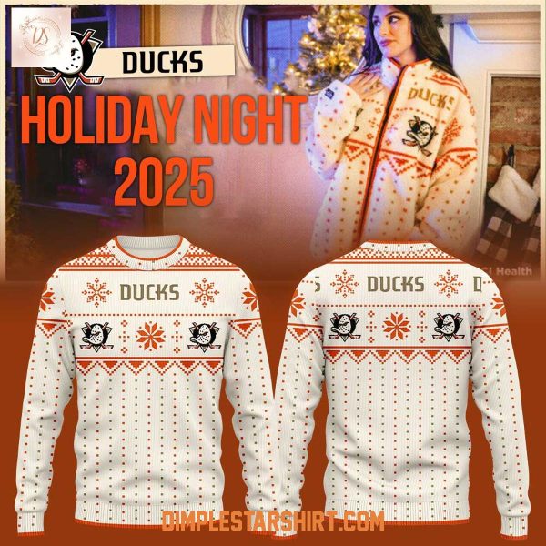 Anaheim Ducks Holiday Night 2025 Ugly Sweater