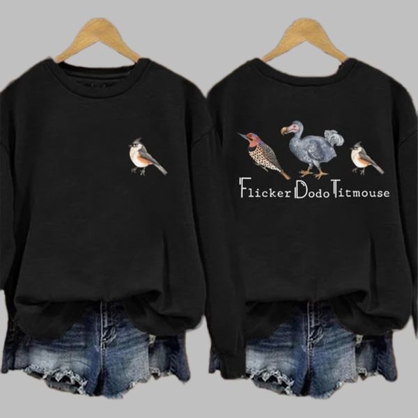 Animal FDT Flicker Dodo Titmouse Sweatshirt 1