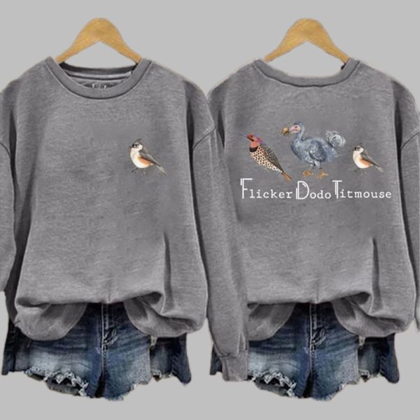 Animal FDT Flicker Dodo Titmouse Sweatshirt 2