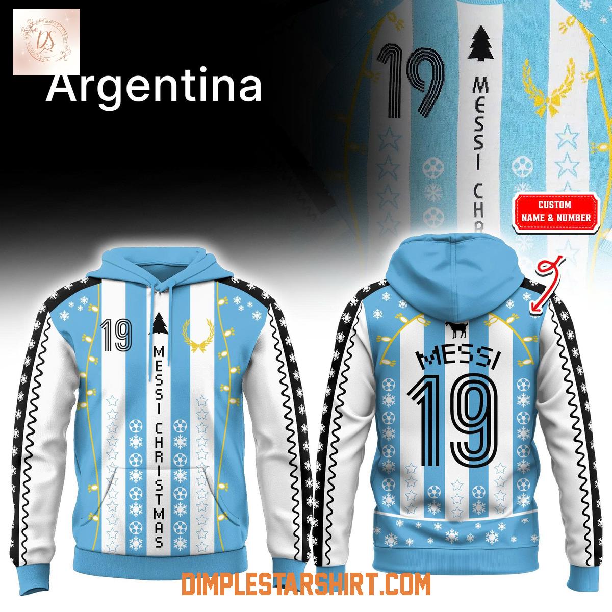 Argentina Messi Christmas Hoodie Shirt Argentina Messi Christmas Hoodie Shirt
