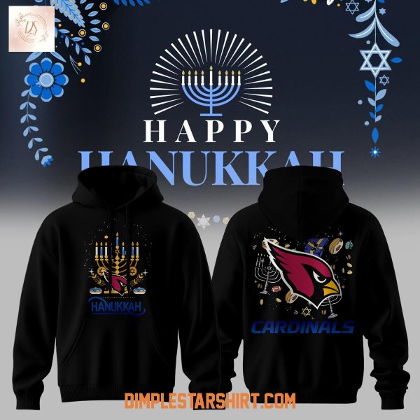 Arizona Cardinals Happy Hanukkah Hoodie T-Shirt