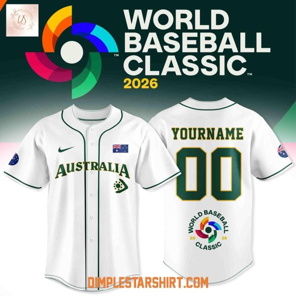 Australia Baseball 2026 World Baseball Jersey