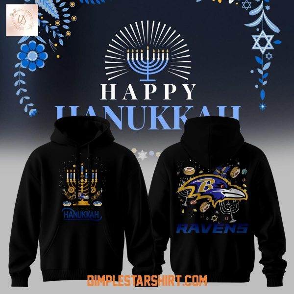 Baltimore Ravens Happy Hanukkah Hoodie T-Shirt
