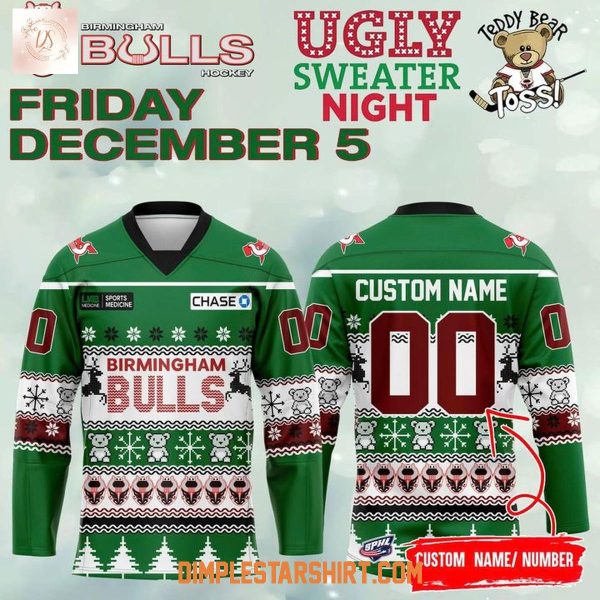 Birmingham Bulls Ugly Sweater Night 2025 Jersey
