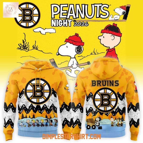 Boston Bruins Peanuts Night 2026 Hoodie T-Shirt