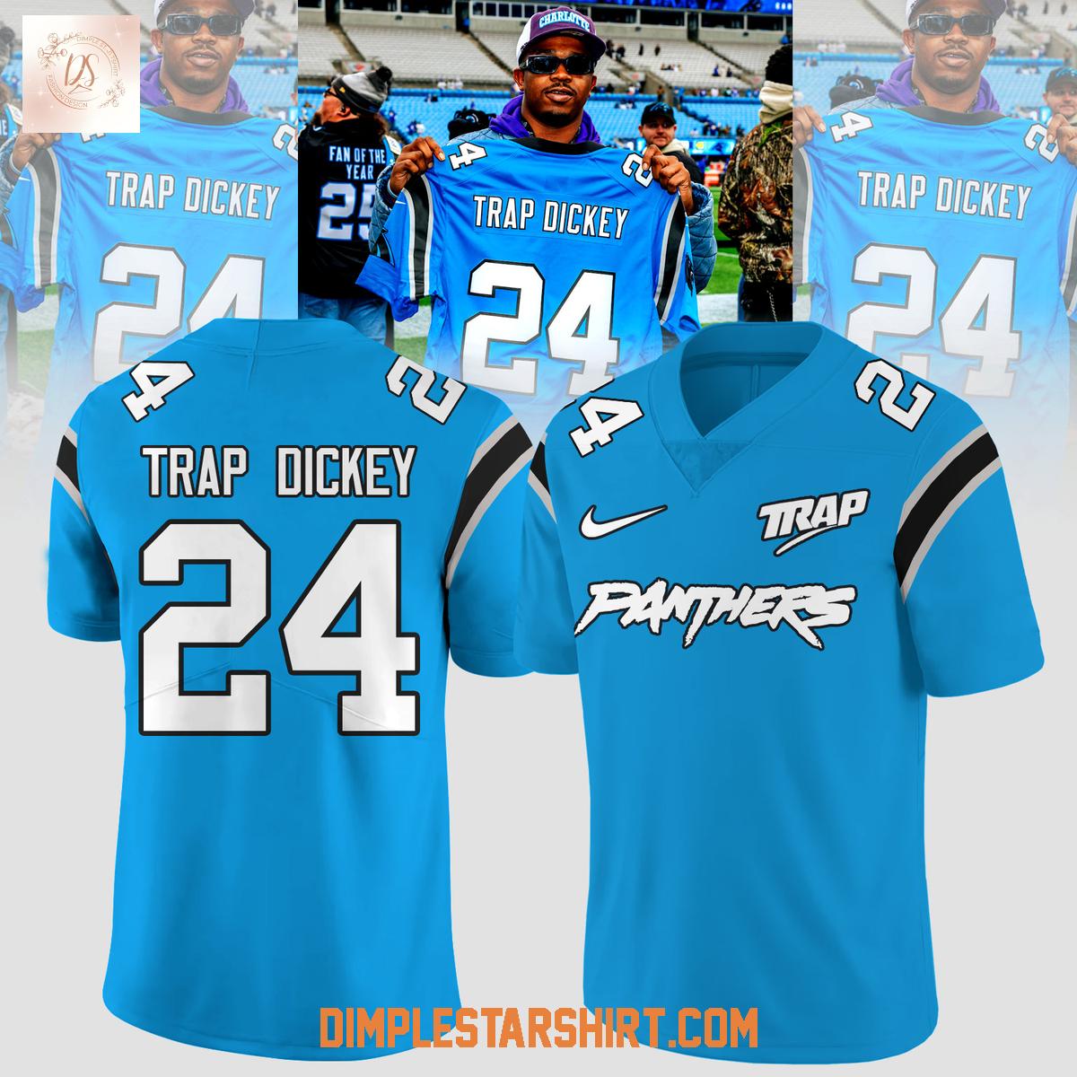 Carolina Panthers Trap Dickey Jersey Carolina Panthers Trap Dickey Jersey