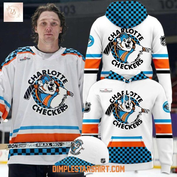 Charlotte Checkers Throwback 90s Hoodie Shirt