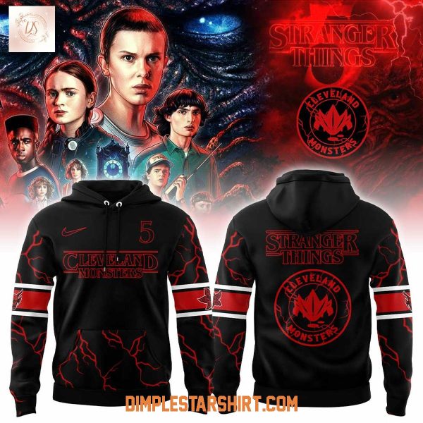 Cleveland Monsters Stranger Things 5 Hoodie Shirt