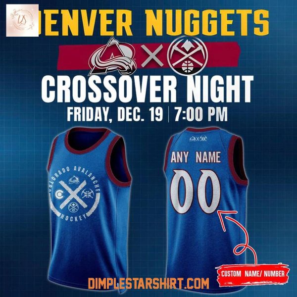 Colorado Avalanche x Denver Nuggets Crossover Night Basketball Jersey