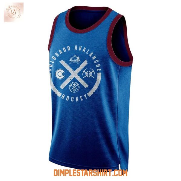 Colorado Avalanche x Denver Nuggets Crossover Night Basketball Jersey