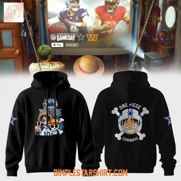 Dallas Cowboys x One Piece America's Team Straw Hat Hoodie T Shirt
