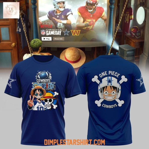 Dallas Cowboys x One Piece America's Team Straw Hat Hoodie T Shirt