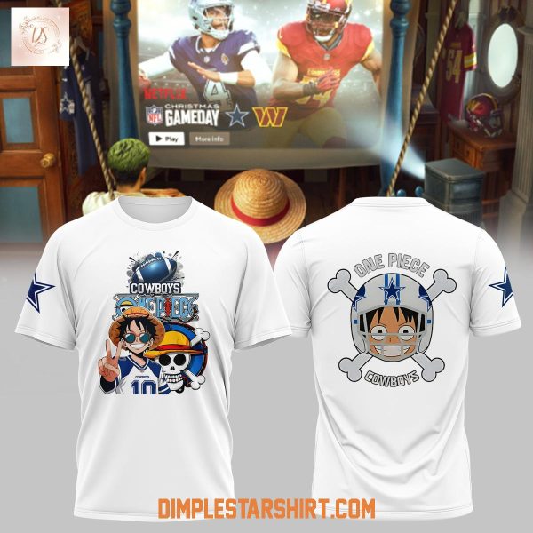 Dallas Cowboys x One Piece America's Team Straw Hat Hoodie T Shirt