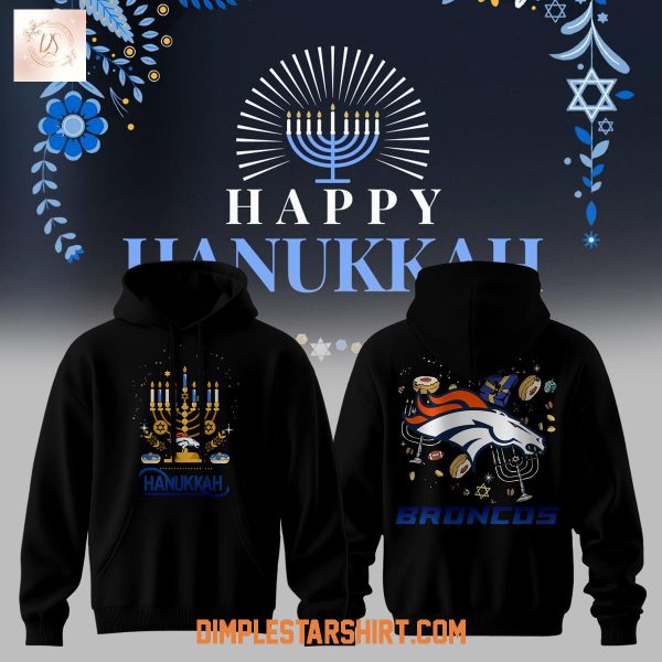 Denver Broncos Happy Hanukkah Hoodie T-Shirt