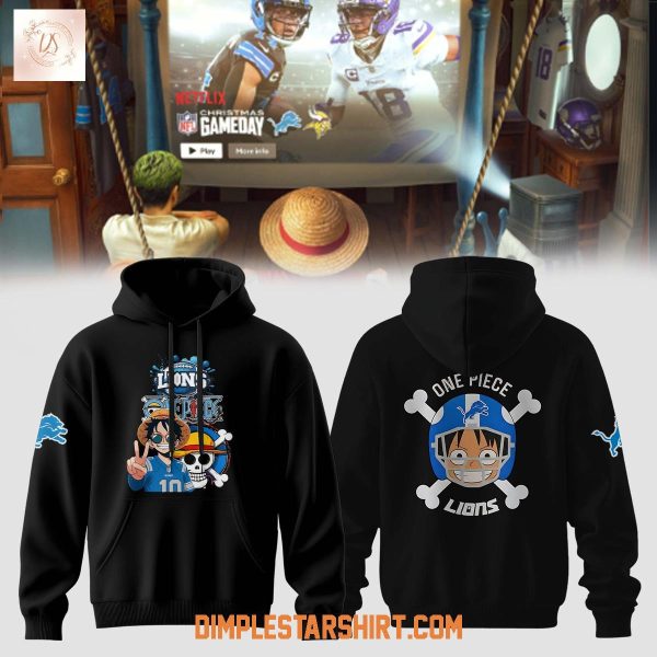 Detroit Lions x One Piece Roar Of The Straw Hat Hoodie T-Shirt