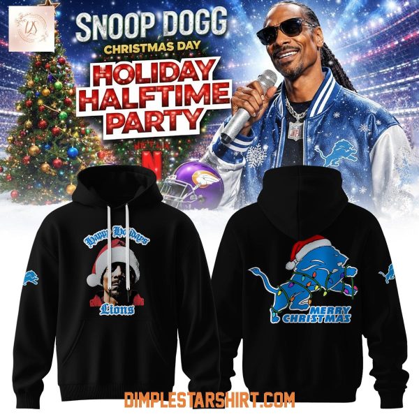 Detroit Lions x Snoop Doggs Holiday Halftime Party Hoodie T Shirt