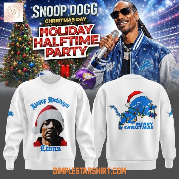 Detroit Lions x Snoop Doggs Holiday Halftime Party Hoodie T Shirt